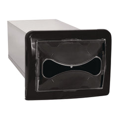 Cascades PRO DN200 6.25 in. x 18 in. x 6.5 in. Tandem In-Counter Interfold Napkins Dispenser - Black