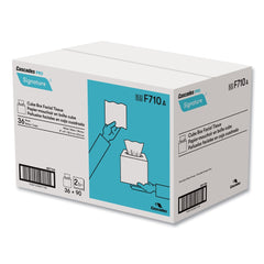 Cascades PRO 2-Ply Cube Box Signature Facial Tissue - White (36 Boxes/Carton)