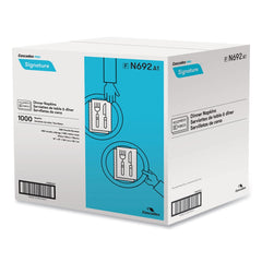 Cascades PRO 15 in. x 15 in. 1-Ply Select Dinner Napkins - White (1000/Carton)