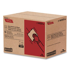 Cascades PRO 9.25 in. x 12.5 in. 4-Ply Tuff-Job Scrim Reinforced Wipers - White (10 Boxes/Carton)