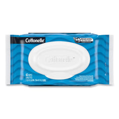 Cottonelle 35970 Fresh Care 3.73 in. x 5.5 in. 1-Ply Flushable Cleansing Cloths - White (84/Pack)
