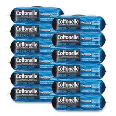 Cottonelle Fresh Care 3.75 in. x 5.5 in. 1-Ply Flushable Cleansing Cloths - White (12/Carton)