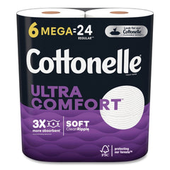 Cottonelle Ultra ComfortCare 2-Ply Septic Safe Soft Tissue Toilet Paper - White (36/Carton)