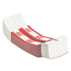 Pap-R Products 500 Dollar in 5 Dollar Bills Currency Straps - Red (1000/Pack)