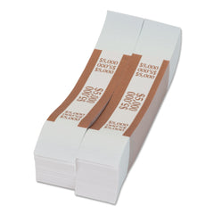 Pap-R Products 5,000 in 50-Dollar Bills Currency Straps - Brown (1000/Pack)