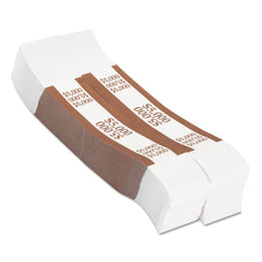 Pap-R Products 5,000 in 50-Dollar Bills Currency Straps - Brown (1000/Pack)