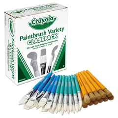 Crayola Large Variety Paint Brush Classpack (36/Set)