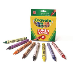 Crayola Jumbo Crayons - Assorted Colors (8/Box)