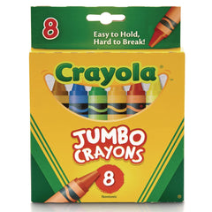 Crayola Jumbo Crayons - Assorted Colors (8/Box)