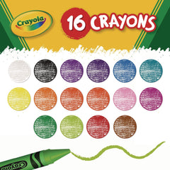 Crayola Jumbo Crayons - Assorted (16/Box)
