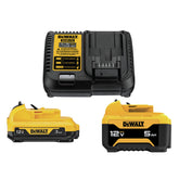 Dewalt 2-Piece 12V 3 Ah/5 Ah Lithium-Ion Batteries and Charger Starter Kit