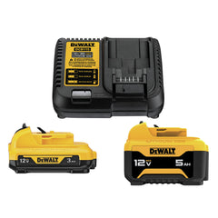 Dewalt 2-Piece 12V 3 Ah/5 Ah Lithium-Ion Batteries and Charger Starter Kit