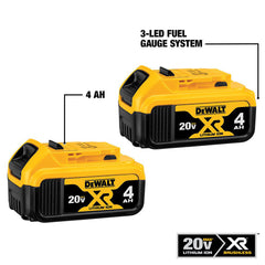 Dewalt (2) 20V MAX Premium XR 4 Ah Lithium-Ion Batteries