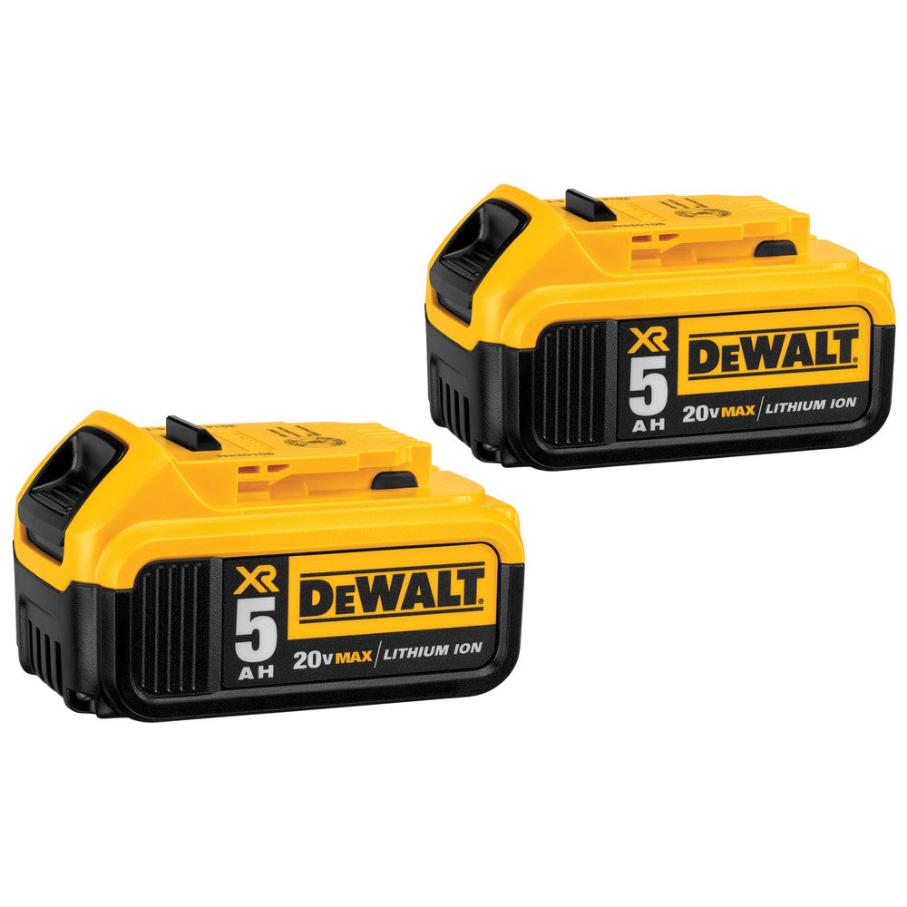 Dewalt (2) 20V MAX 5 Ah Lithium-Ion Batteries