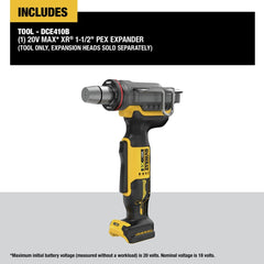 Dewalt 20V MAX XR Brushless Lithium-Ion 1-1/2 in. Cordless PEX Expander (Tool Only)