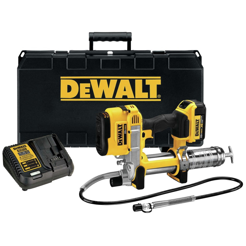 Dewalt DCGG571M1 20V MAX Lithium-Ion Cordless Grease Gun Kit (4 Ah)