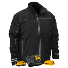 Dewalt 20V MAX Lithium-Ion Lightweight Soft-Shell Heated Jacket Kit - Extra Large, Black (2 Ah)