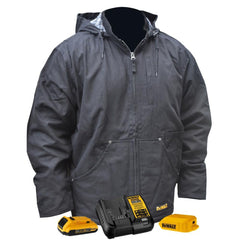 Dewalt 20V MAX Lithium-Ion Heavy Duty Heated Work Jacket Kit - Large, Black (2 Ah)