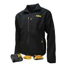 Dewalt 20V MAX Lithium-Ion Structured Soft Shell Heated Jacket Kit - Extra Large, Black