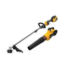 Dewalt 60V MAX FLEXVOLT Brushless Lithium-Ion 17 in. Cordless Attachment Capable String Trimmer and Blower Combo Kit (9 Ah)