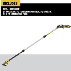 Dewalt DCPS620B 20V MAX XR Brushless Lithium-Ion Cordless Pole Saw (Tool Only)