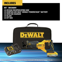 Dewalt 20V XR MAX Brushless Lithium-Ion Cordless Reciprocating Saw Kit (5 Ah)