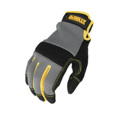 Dewalt (12/Box) Foam Padded Performance Gloves - Medium, Black/Gray/Yellow