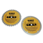 Dewalt Series 20 2-Piece 10 in. Circular Saw Blade Combo Pack