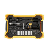 Dewalt 131-Piece 1/4 in. and 3/8 in. Mechanic Tool Set with ToughSystem 2.0 Tray and Lid