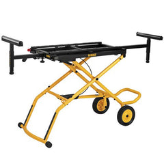 Dewalt 25 in. x 60 in. x 32.5 in. Heavy-Duty Rolling Miter Saw Stand - Yellow/Black