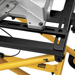 Dewalt 25 in. x 60 in. x 32.5 in. Heavy-Duty Rolling Miter Saw Stand - Yellow/Black