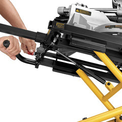 Dewalt 25 in. x 60 in. x 32.5 in. Heavy-Duty Rolling Miter Saw Stand - Yellow/Black