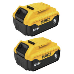 Factory Reconditioned Dewalt 20V MAX 5 Ah Lithium-Ion Batteries and 12V MAX - 20V MAX Charger Starter Kit