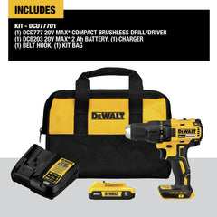Factory Reconditioned Dewalt 20V MAX XTREME Lithium-Ion Brushless 1/2 in. Cordless Drill Driver Kit