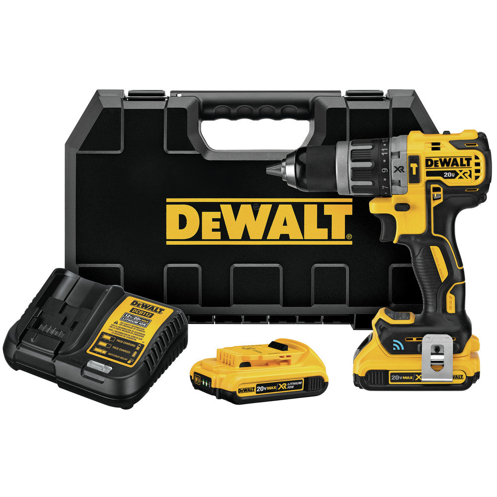 Factory Reconditioned Dewalt DCD797D2R (1-Kit) 20V MAX XR Compact Lithium-Ion 1/2 in. Cordless Hammer Drill Kit with 2 Batteries (2 Ah)