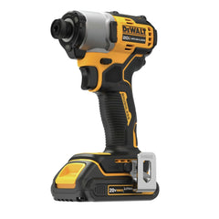 Factory Reconditioned Dewalt 20V MAX Brushless Lithium-Ion 1/4 in. Cordless Impact Driver Kit with 2 Batteries (1.5 Ah)