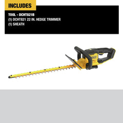 Factory Reconditioned Dewalt DCHT821BR 20V MAX Lithium-Ion 22 in. Cordless Hedge Trimmer (Tool Only)