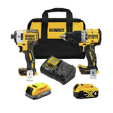 Factory Reconditioned Dewalt DCK249E1M1R 20V MAX XR Brushless Lithium-Ion 1/2 in. Cordless Hammer Drill Driver and Impact Driver Combo Kit with (1) 1.7 Ah and (1) 4 Ah Battery