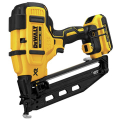 Factory Reconditioned Dewalt 20V MAX XR Lithium-Ion 16-Gauge Cordless Angled Finish Nailer Kit (2 Ah)