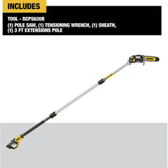 Factory Reconditioned Dewalt DCPS620BR 20V MAX XR Brushless Lithium-Ion Cordless Pole Saw (Tool Only)