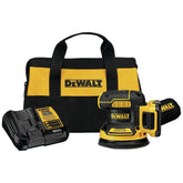 Factory Reconditioned Dewalt 20V MAX XR Brushless Variable Speed Lithium-Ion 5 in. Cordless Random Orbital Sander Kit (2 Ah)