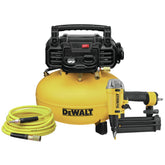 Factory Reconditioned Dewalt 18 Gauge 2-1/8 in. Pneumatic Brad Nailer and 0.9 HP 6 Gallon Oil-Free Pancake Compressor Combo Kit