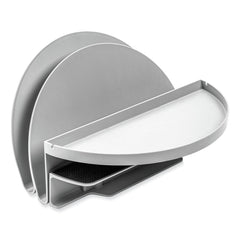 Deflecto 12 x 9.69 x 7.11 Standing Letter Size Desk File Organizer - Gray
