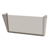 Deflecto Unbreakable DocuPocket 14.5 in. x 3 in. x 6.5 in. Letter Size Wall File - Smoke