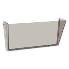 Deflecto Unbreakable DocuPocket 14.5 in. x 3 in. x 6.5 in. Letter Size Wall File - Smoke