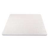 Deflecto 46 in. x 60 in. Rectangle Low Pile Carpet Roll EconoMat Occasional Use Chair Mat - Clear