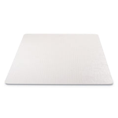 Deflecto 46 in. x 60 in. Rectangle Low Pile Carpet Roll EconoMat Occasional Use Chair Mat - Clear