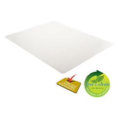 Deflecto 46 in. x 60 in. Rectangle Low Pile Carpet Roll EconoMat Occasional Use Chair Mat - Clear