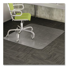 Deflecto DuraMat 45 in. x 53 in. Moderate Use Rectangle Flat Chair Mat For Low Pile Carpet - Clear