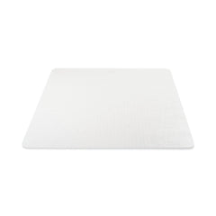 Deflecto DuraMat 45 in. x 53 in. Moderate Use Rectangle Flat Chair Mat For Low Pile Carpet - Clear